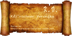 Kürschner Veronika névjegykártya